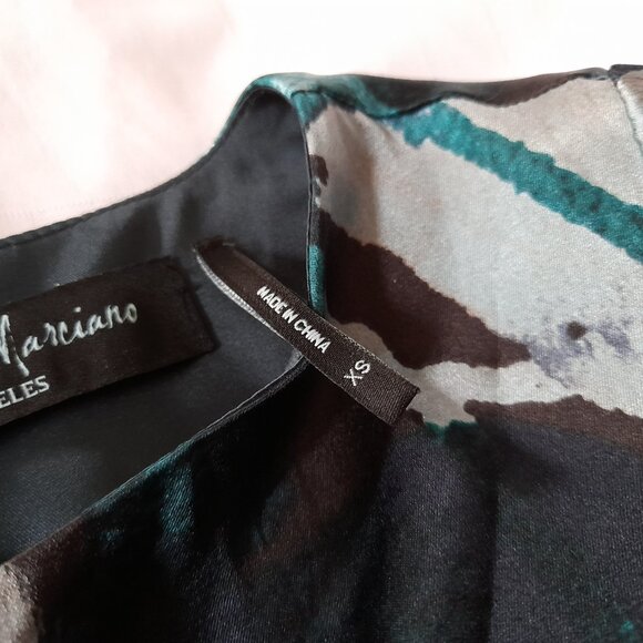 Silk Mini Dress Size XS Guess by Marciano Bodycon Clubwear Long Sleeve - Picture 14 of 15